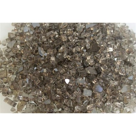 Perfectpillows 1 sq. ft. Decorative Polished Reflective Crushed Glass, Bronze PE2934740